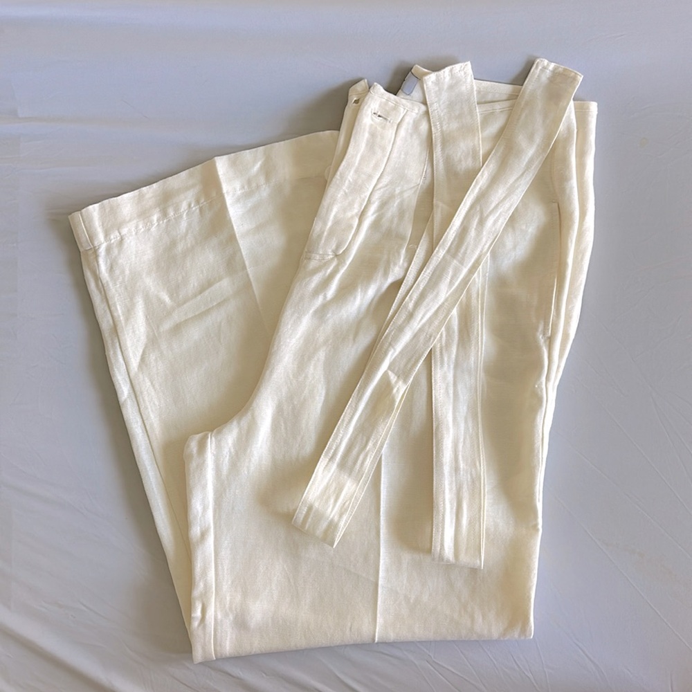 Rails linen wide leg trousers
